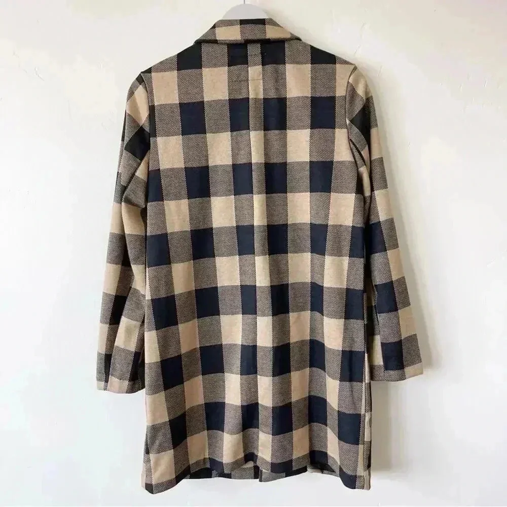 Sanctuary Carly Coat in Connor Plaid S NWT